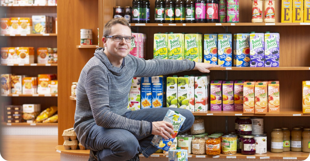 Winkel met lunchcorner logo